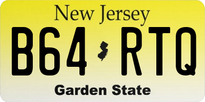 NJ license plate B64RTQ
