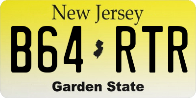 NJ license plate B64RTR