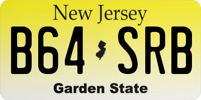 NJ license plate B64SRB