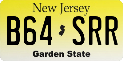 NJ license plate B64SRR