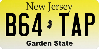 NJ license plate B64TAP