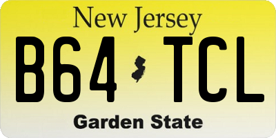 NJ license plate B64TCL