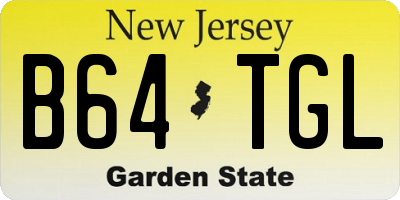 NJ license plate B64TGL