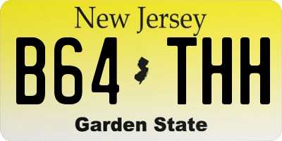 NJ license plate B64THH