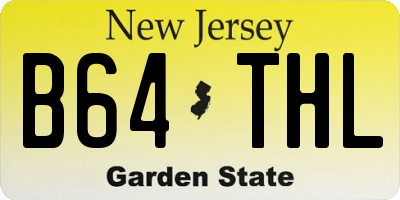 NJ license plate B64THL