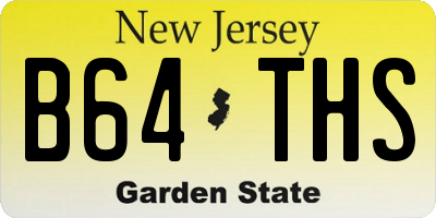 NJ license plate B64THS