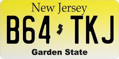 NJ license plate B64TKJ