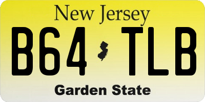 NJ license plate B64TLB