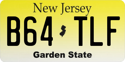 NJ license plate B64TLF