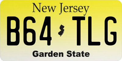 NJ license plate B64TLG