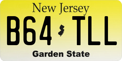NJ license plate B64TLL
