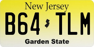 NJ license plate B64TLM