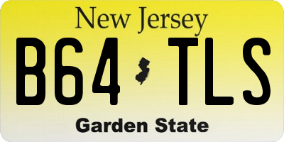NJ license plate B64TLS