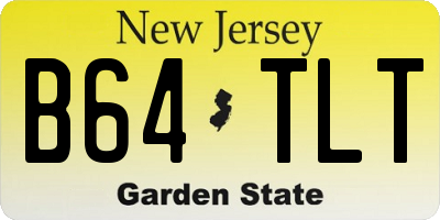 NJ license plate B64TLT
