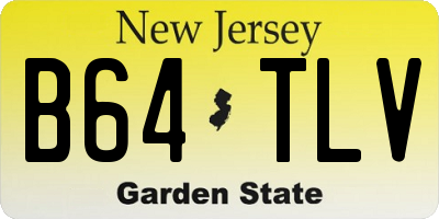 NJ license plate B64TLV