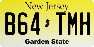 NJ license plate B64TMH