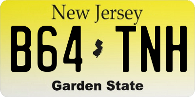 NJ license plate B64TNH