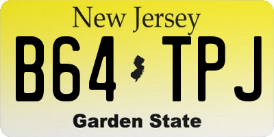 NJ license plate B64TPJ