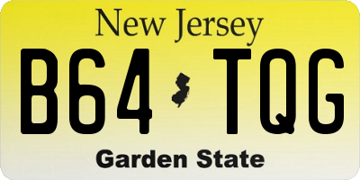 NJ license plate B64TQG