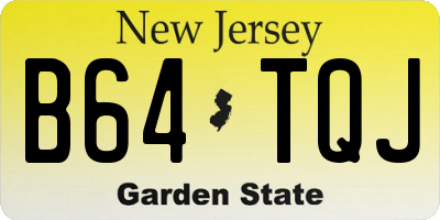 NJ license plate B64TQJ
