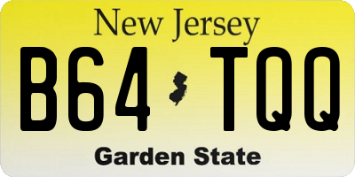 NJ license plate B64TQQ