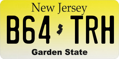 NJ license plate B64TRH