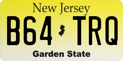 NJ license plate B64TRQ