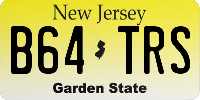 NJ license plate B64TRS