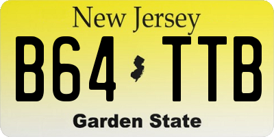 NJ license plate B64TTB