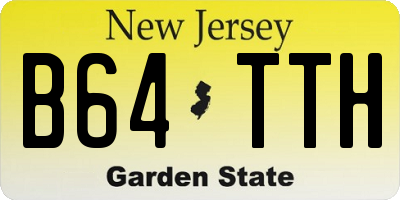 NJ license plate B64TTH
