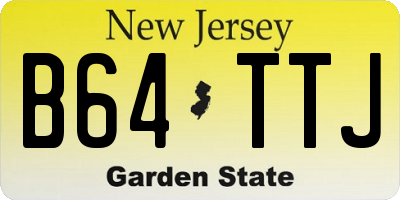 NJ license plate B64TTJ
