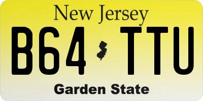 NJ license plate B64TTU