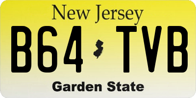NJ license plate B64TVB