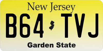NJ license plate B64TVJ