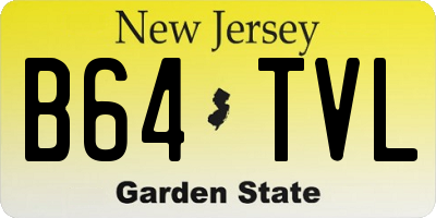 NJ license plate B64TVL