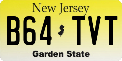 NJ license plate B64TVT