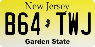 NJ license plate B64TWJ