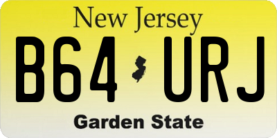 NJ license plate B64URJ