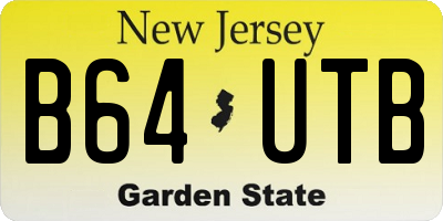 NJ license plate B64UTB
