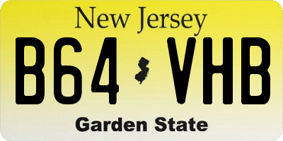 NJ license plate B64VHB