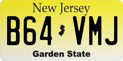 NJ license plate B64VMJ