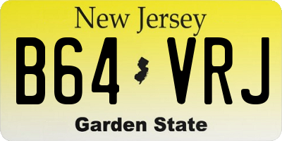 NJ license plate B64VRJ