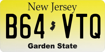 NJ license plate B64VTQ