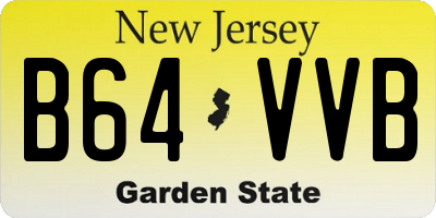 NJ license plate B64VVB
