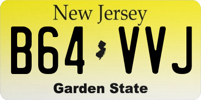 NJ license plate B64VVJ