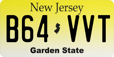 NJ license plate B64VVT