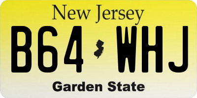 NJ license plate B64WHJ