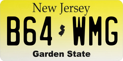 NJ license plate B64WMG