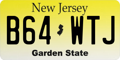 NJ license plate B64WTJ