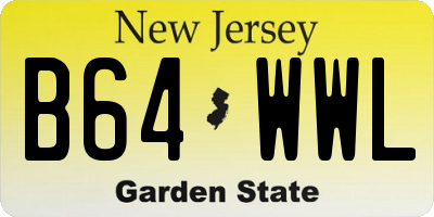 NJ license plate B64WWL